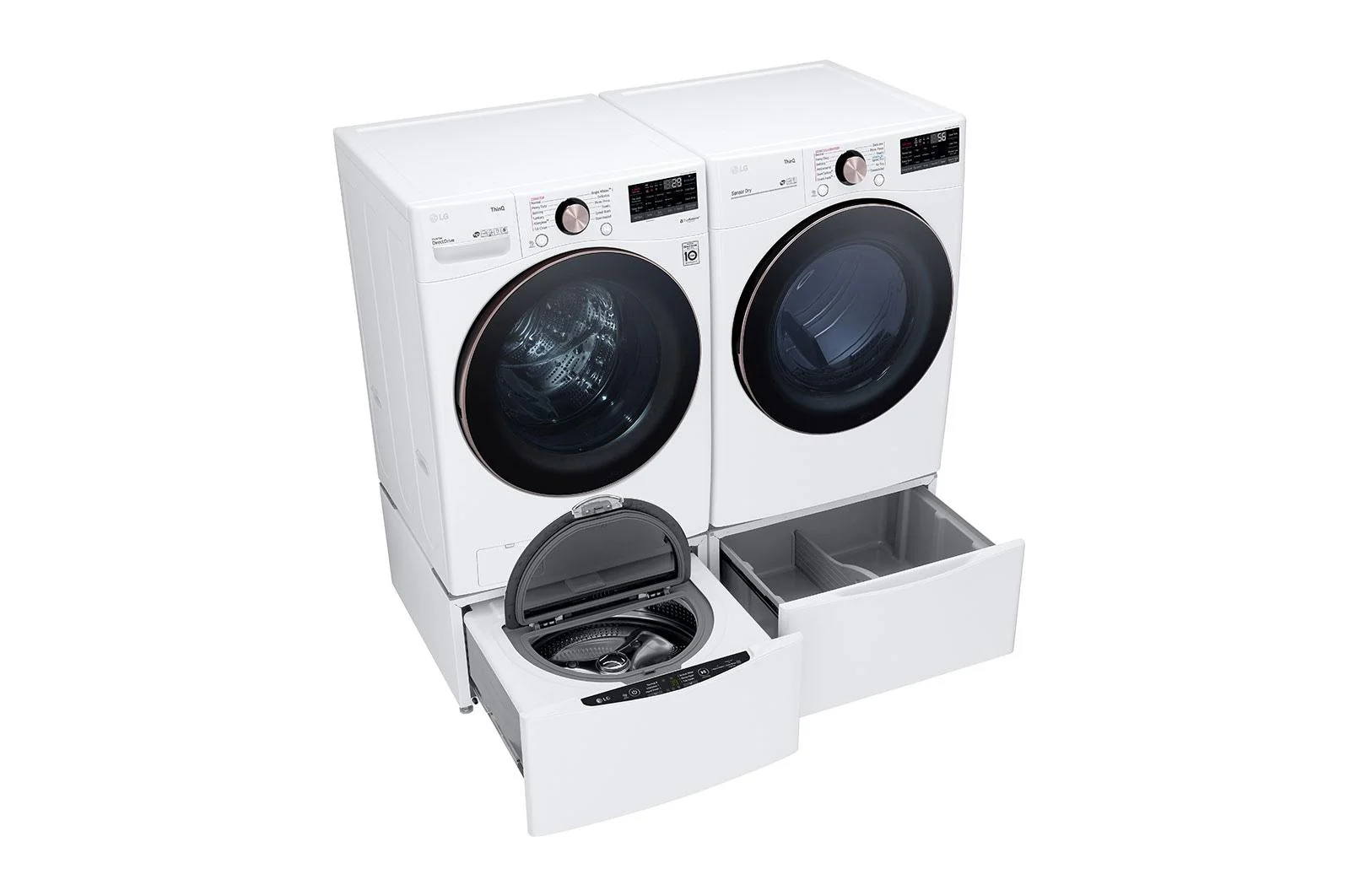 Lg DLEX4000W 7.4 cu. ft. Large Capacity Front Load Electric Dryer - White - Image 12