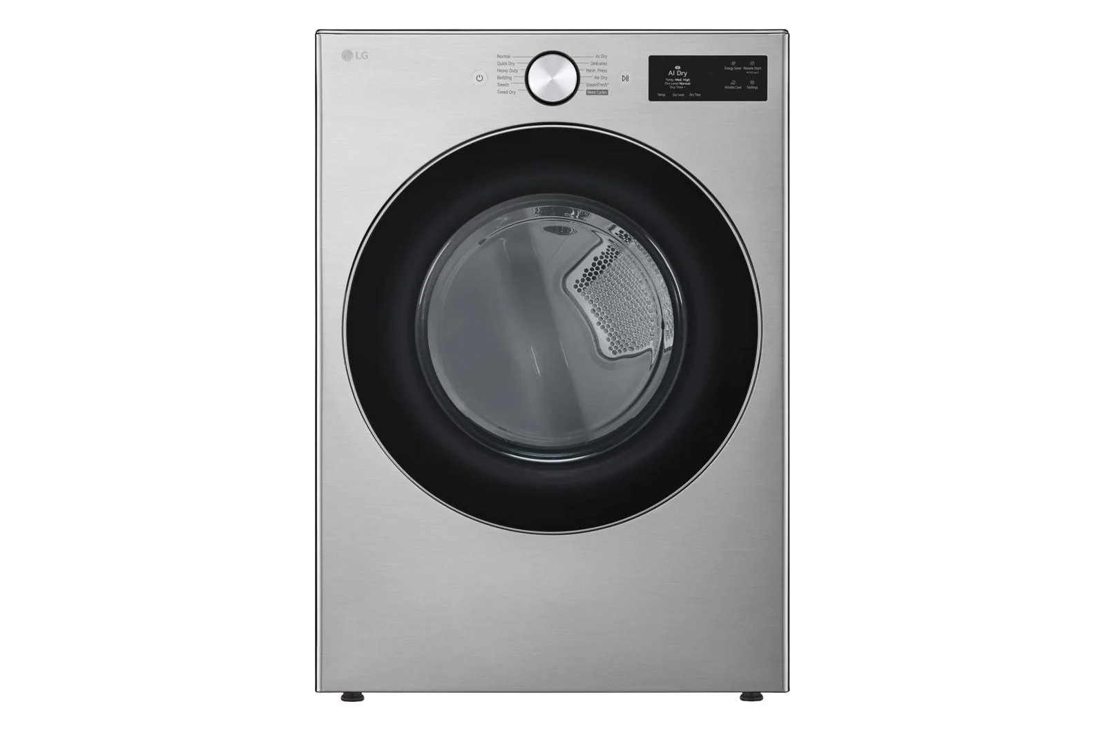 Lg DLGX5801V 7.4 cu. ft. Ultra Large Capacity Smart Front Load Gas Dryer with TurboSteam®, AI Sensing and Hybrid Electronic Controls with LCD Display