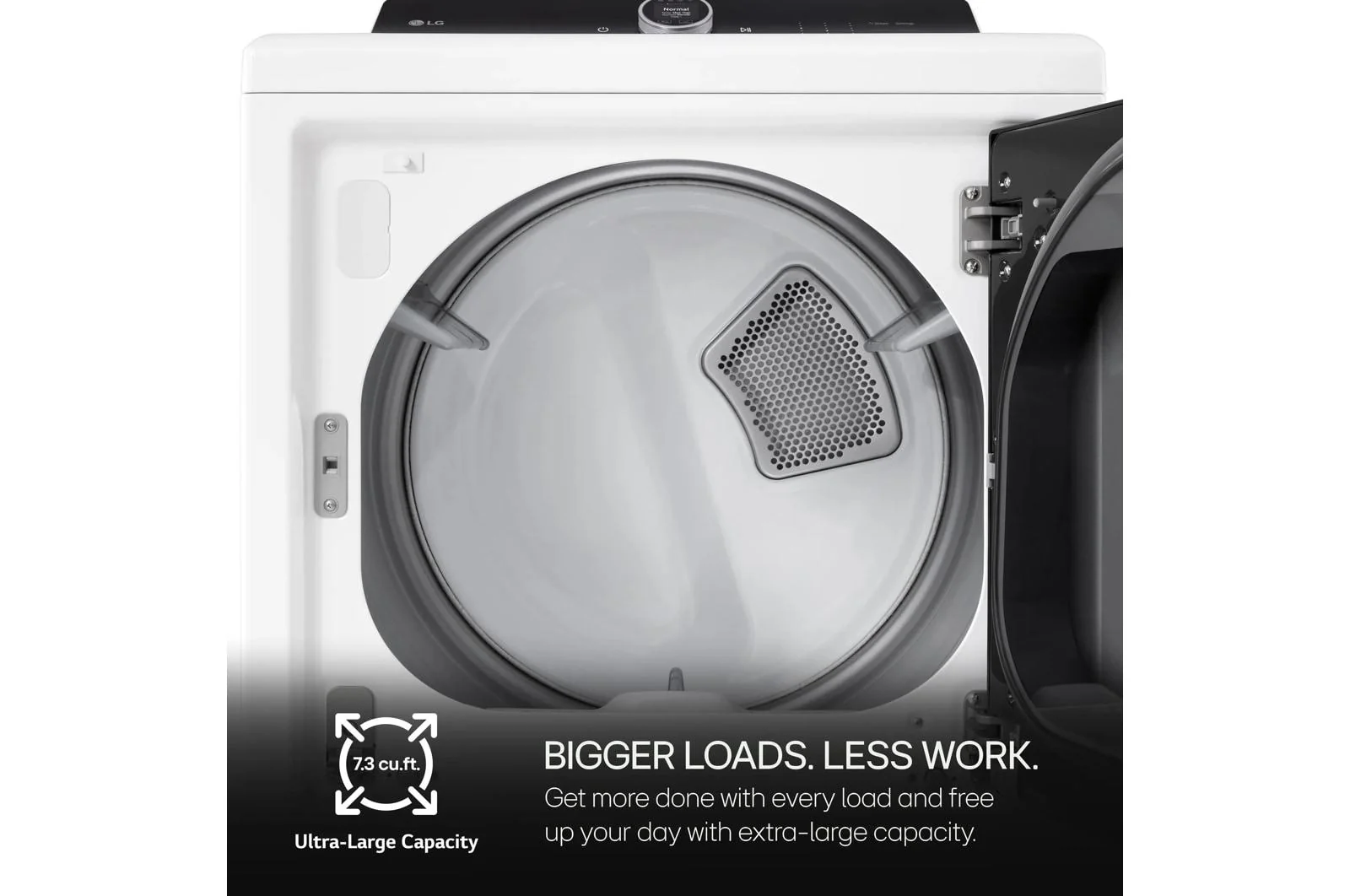 Lg DLGX8601WE 7.3 cu. ft. Ultra Large High Efficiency Gas TurboSteam™ LG EasyLoad™ Door, Wi-Fi Connectivity, White - Image 6