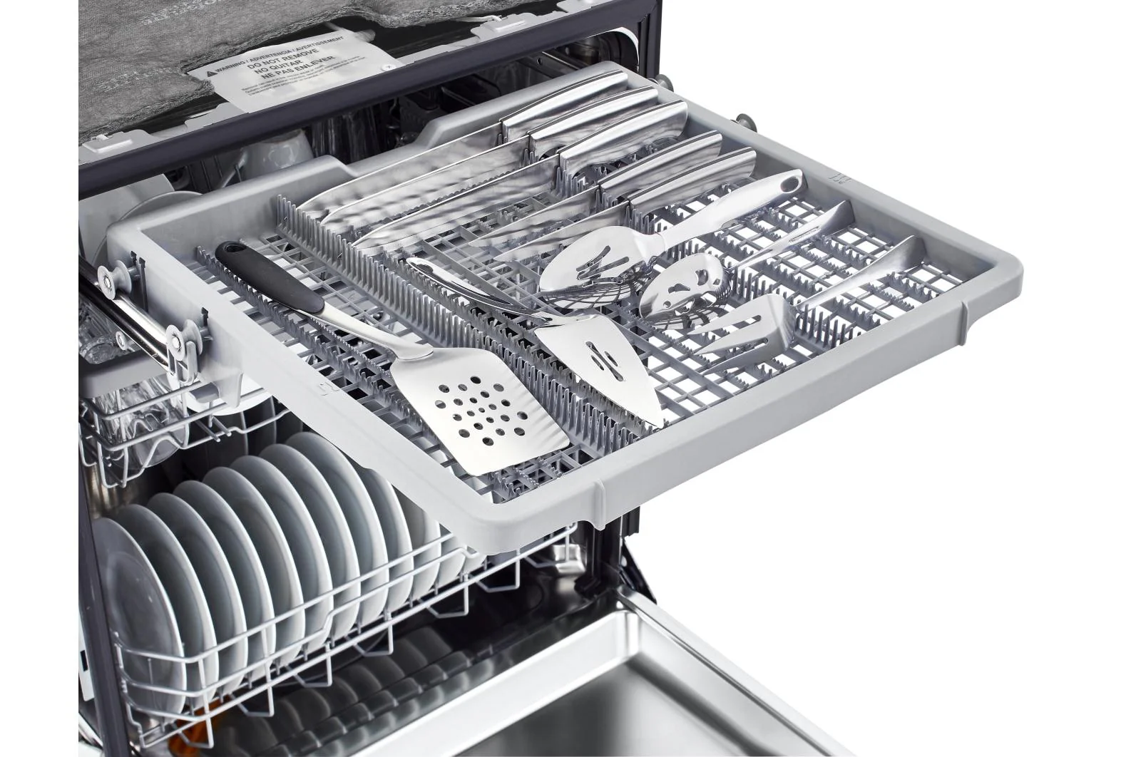 Lg LDFN4542S 24 Inch Wide QuadWash™ Front Control Dishwasher - Stainless Steel - Image 10