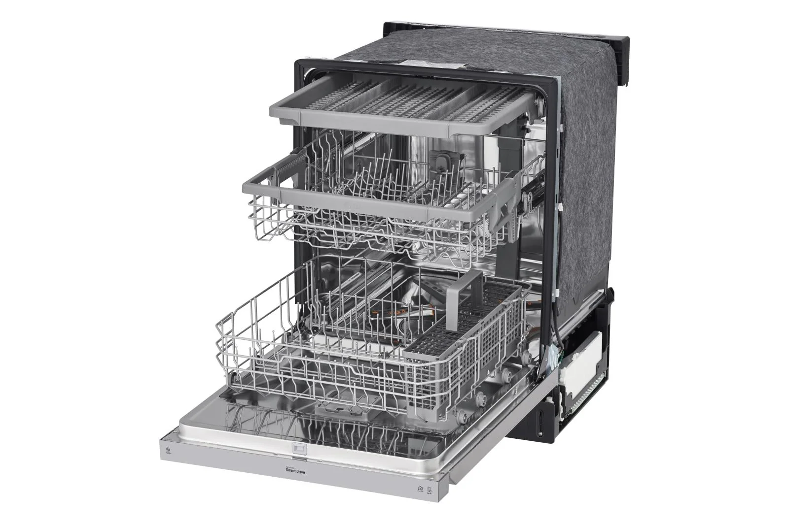 Lg LDFN4542S 24 Inch Wide QuadWash™ Front Control Dishwasher - Stainless Steel - Image 7