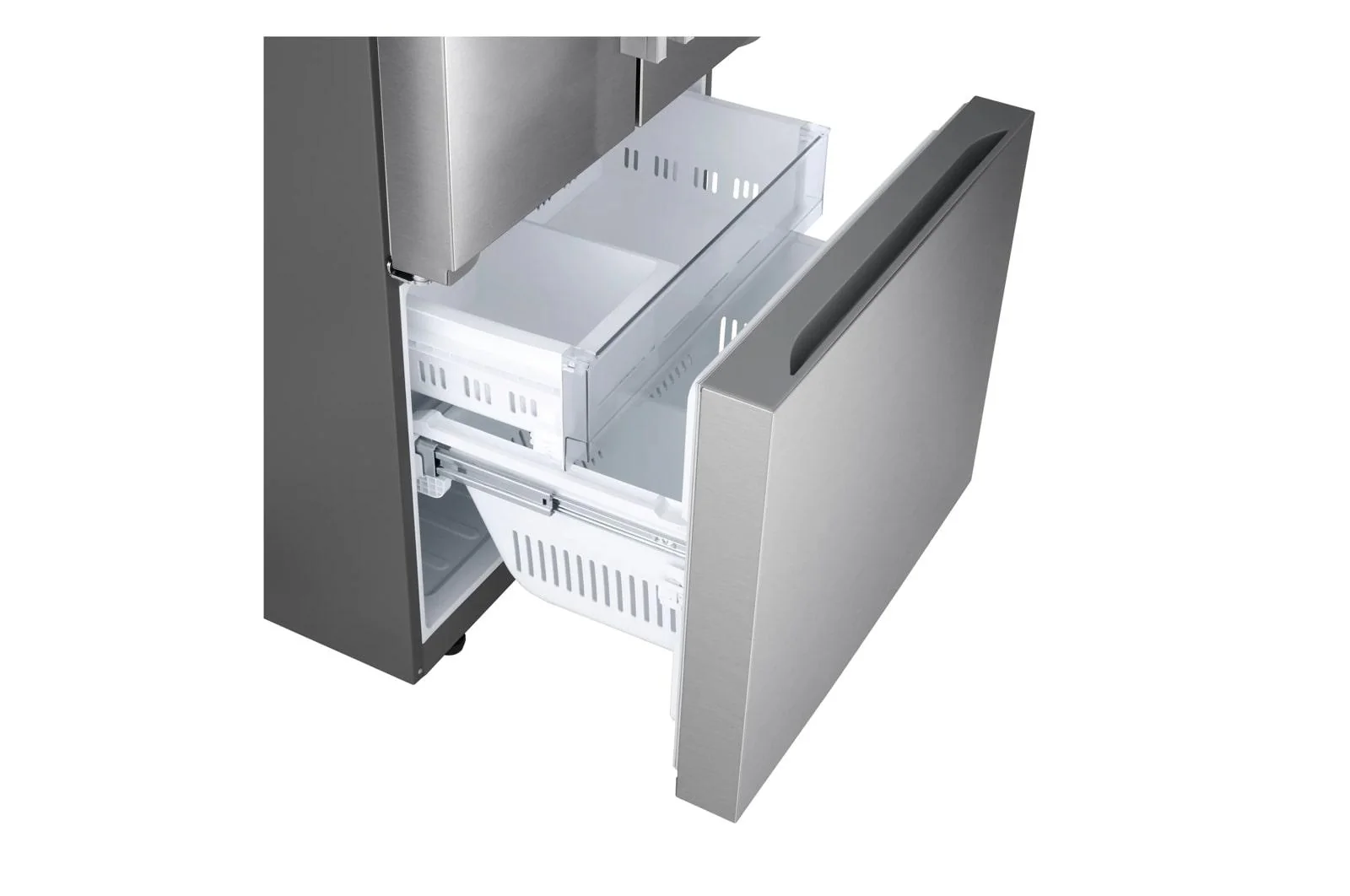 Lg LF25H6200S 25 cu. ft. 3-Door French Door Refrigerator with Hybrid Handle Design - Image 4