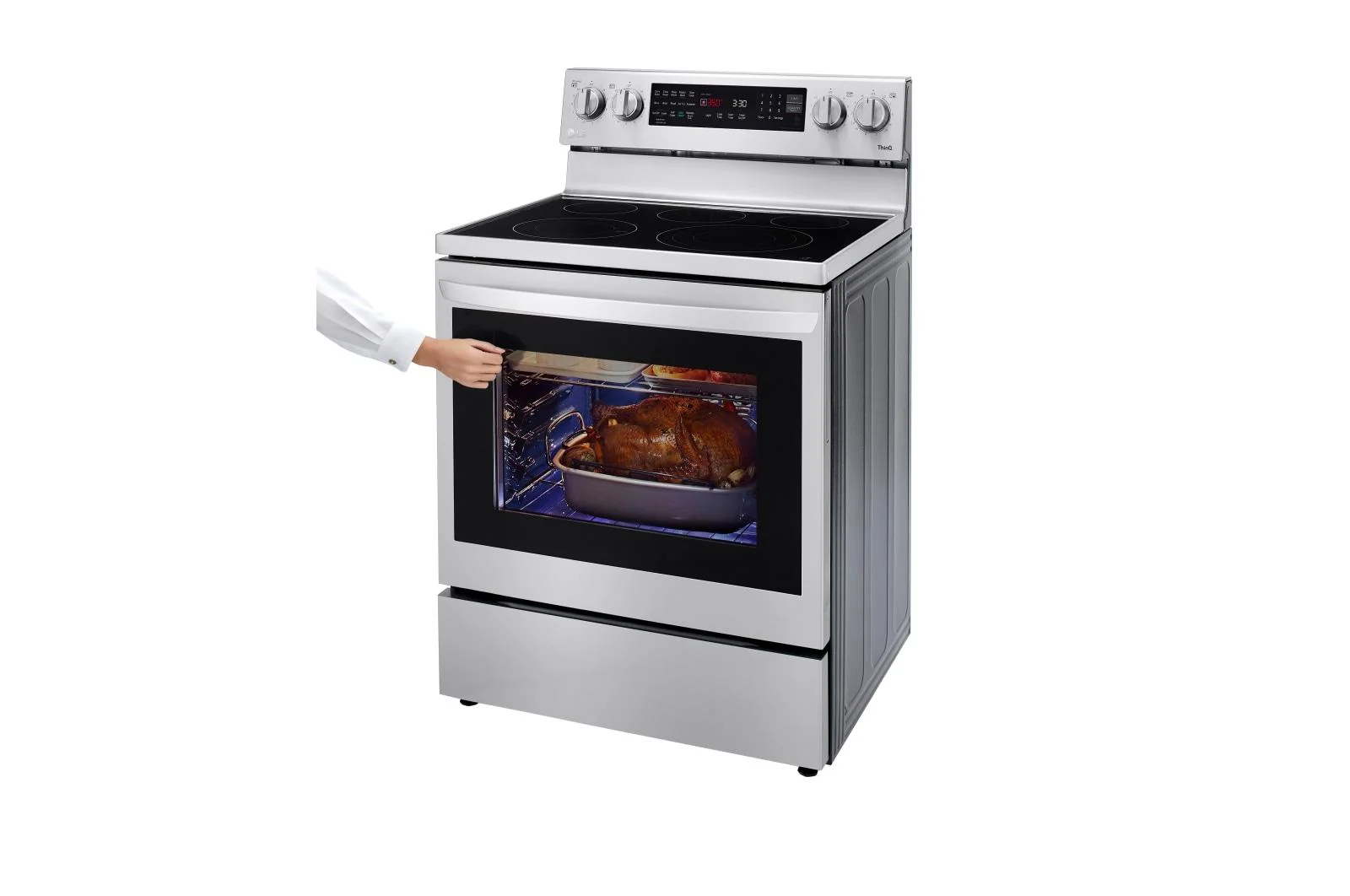 Lg LREL6325F 6.3 cu. ft. Smart Wi-Fi Enabled True Convection InstaView® Electric Range with Air Fry - Image 6