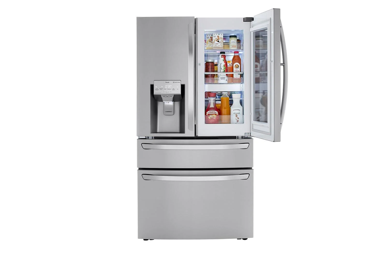 Lg LRMVC2306S 23 cu. ft. Smart Wi-Fi Enabled InstaView® Door-in-Door® Counter-Depth Refrigerator with Craft Ice™ Maker - Image 4