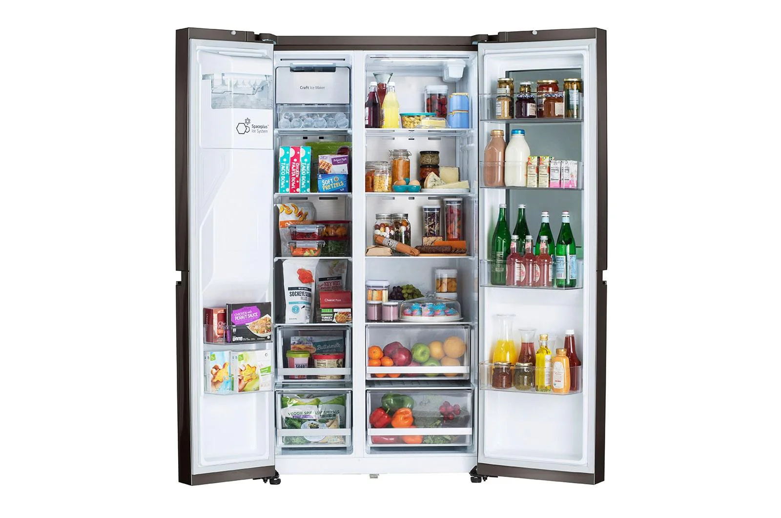 Lg LRSOC2306D 23 cu. ft. Side-By-Side Counter-Depth InstaView® Refrigerator with Craft Ice™ - Image 3