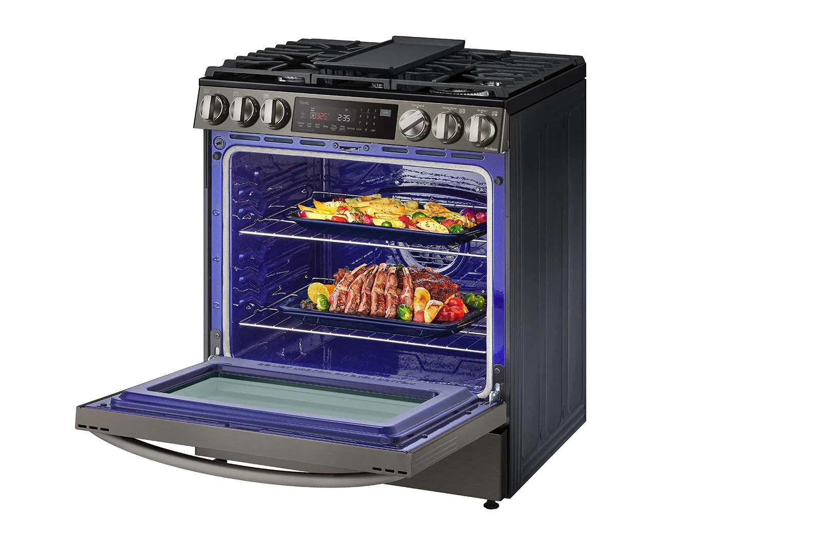 Lg LSDL6336D 6.3 cu. ft. Smart Dual Fuel Slide-in Range with InstaView®, ProBake Convection®, Air Fry and Air Sous Vide - Image 6