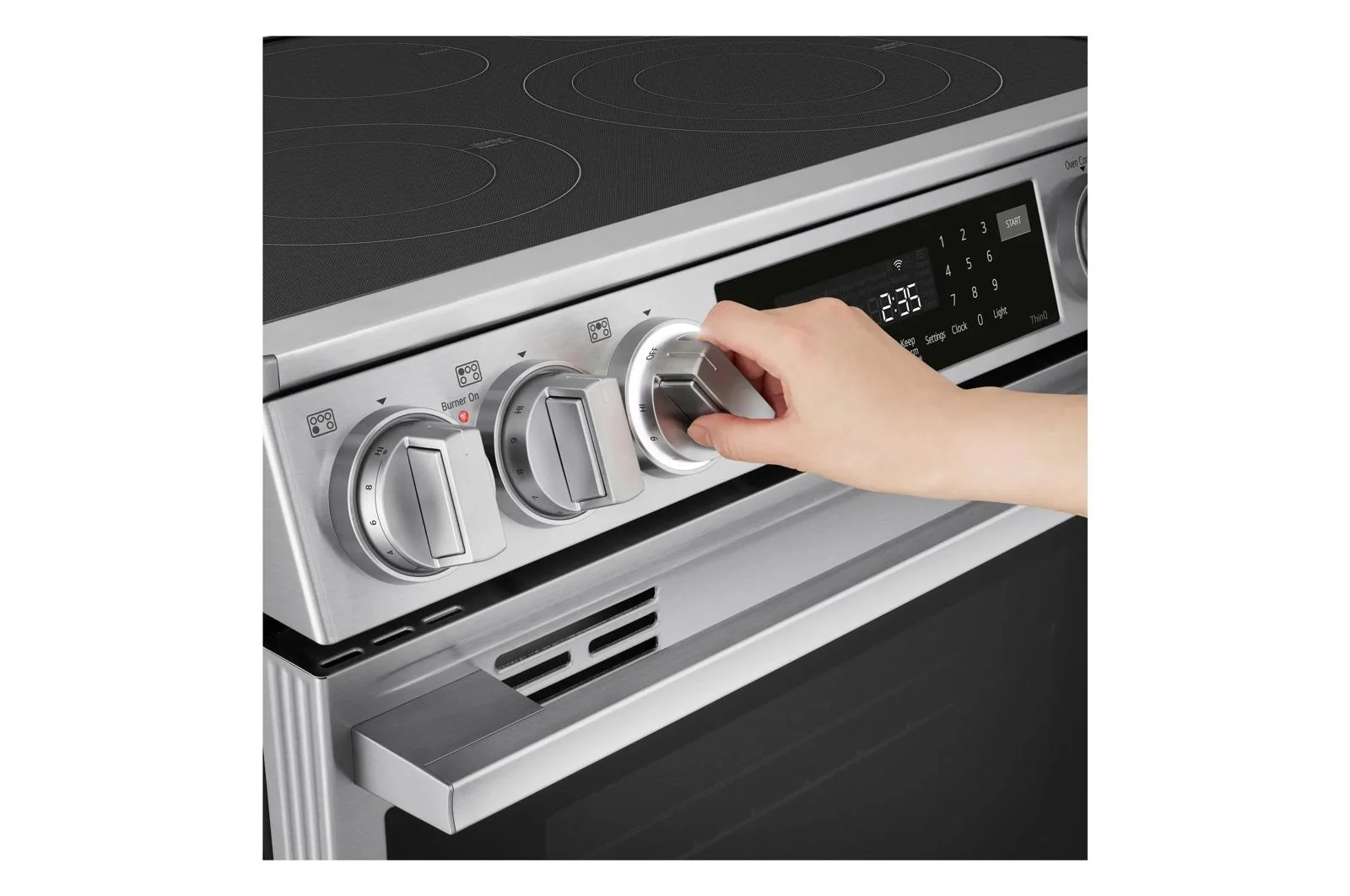Lg LSEL6337XE 6.3 cu. ft. Smart Electric Slide-in Range with InstaView®, ProBake Convection®, and Air Fry - Image 9
