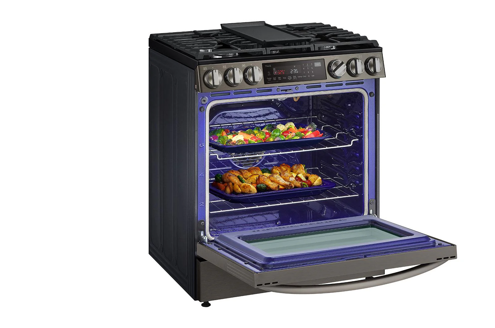 Lg LSGL6335D 6.3 cu. ft. Smart Wi-Fi Enabled ProBake Convection® InstaView® Gas Slide-In Range with Air Fry - Image 8