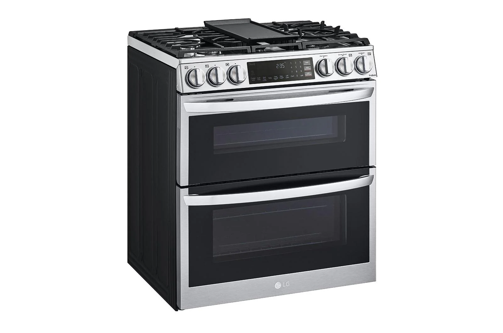 Lg LTGL6937F 6.9 cu. ft. Smart Gas Double Oven Slide-in Range with InstaView®, ProBake® Convection, Air Fry, and Air Sous Vide - Image 3