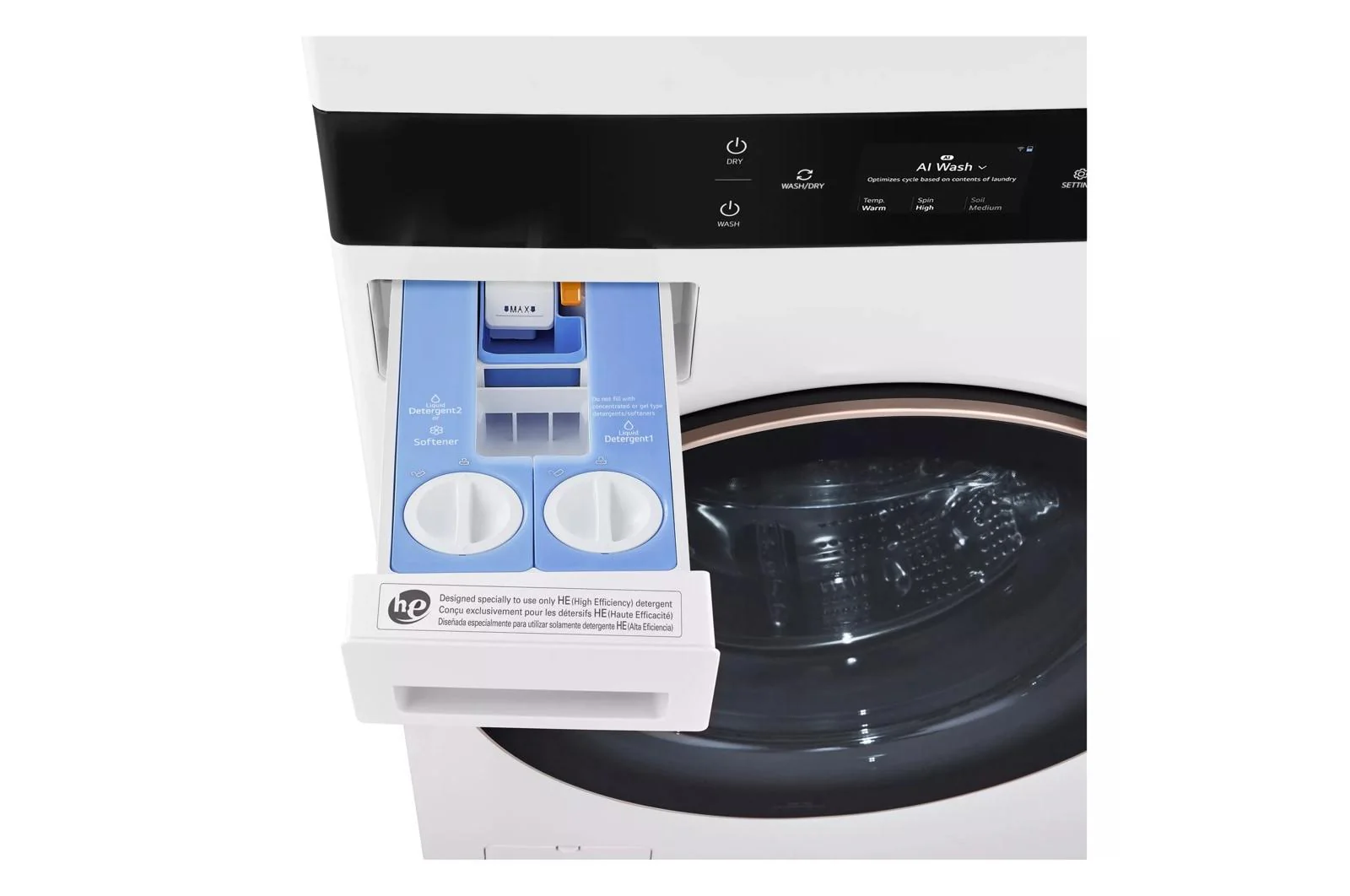 SWWE50W4 LG STUDIO WashTower™ Smart Front Load 5.0 cu. ft. Washer and 7.4 cu. ft. Electric Dryer with Center Control® - Image 8