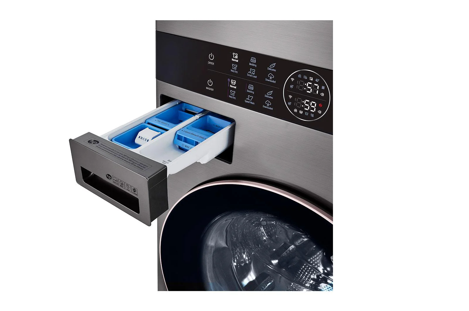 Lg WKE100HVA Single Unit Front Load LG WashTower™ with Center Control™ 4.5 cu. ft. Washer and 7.4 cu. ft. Electric Dryer - Image 11
