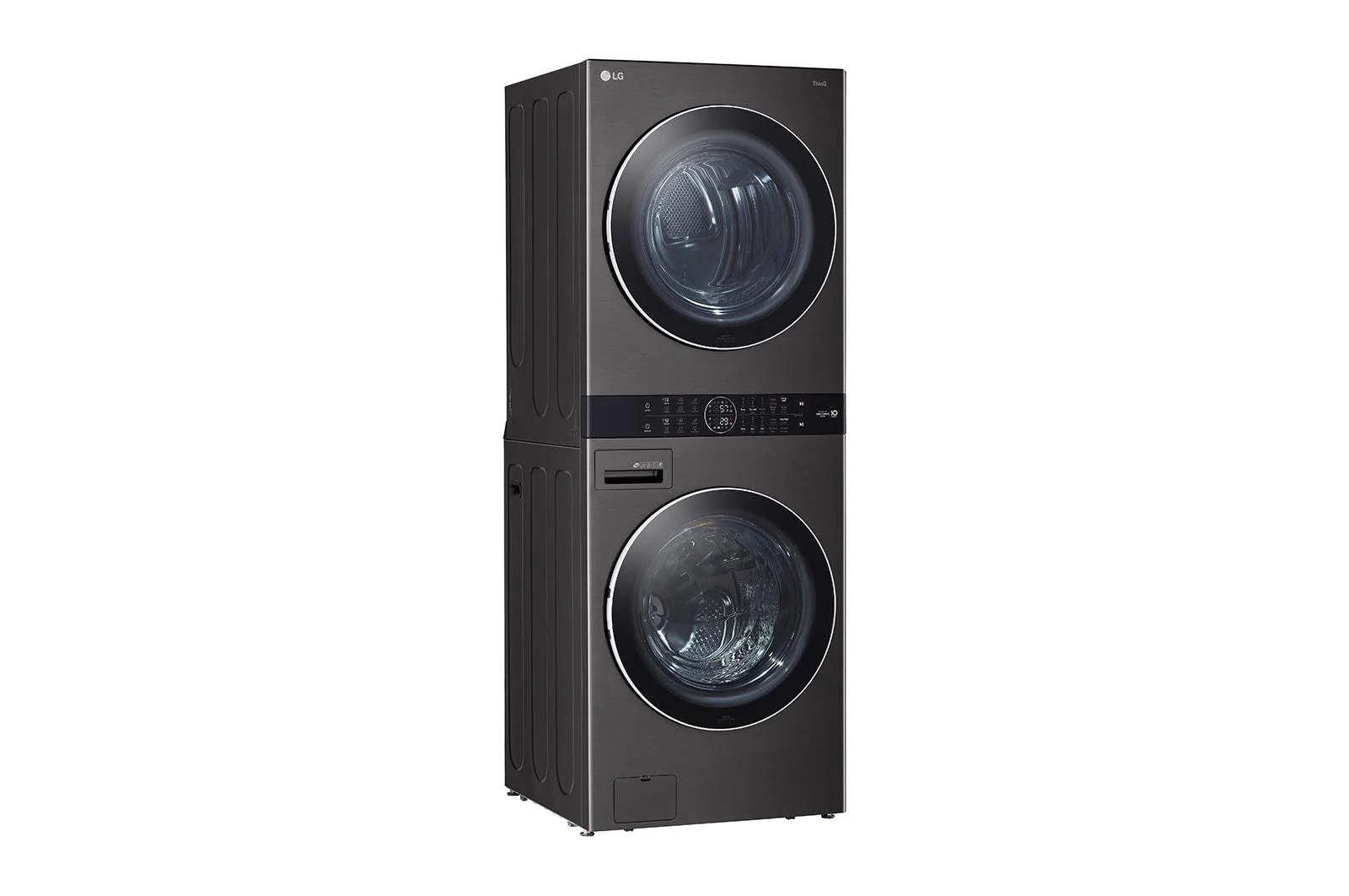 WKEX200HBA LG WashTower™ 4.5 cu. ft. Washer and 7.4 cu. ft. Electric Dryer - Black Steel - Image 3