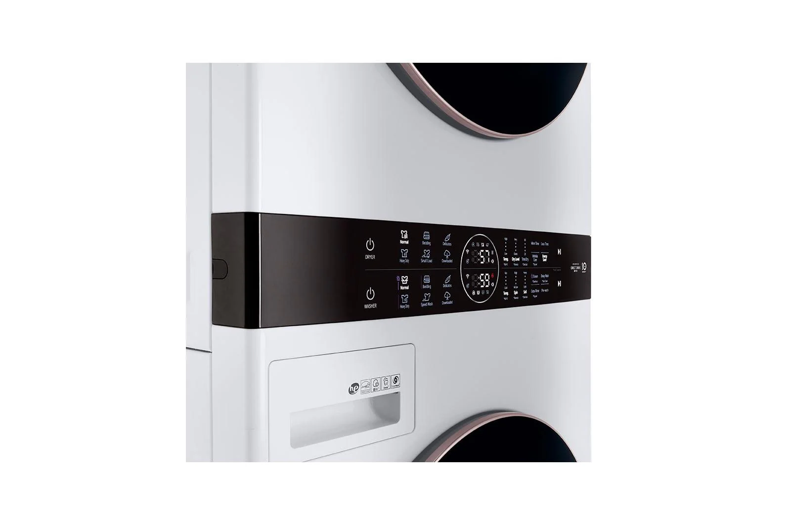 Lg WKG101HWA Single Unit Front Load LG WashTower™ with Center Control™ 4.5 cu. ft. Washer and 7.4 cu. ft. Gas Dryer - Image 9