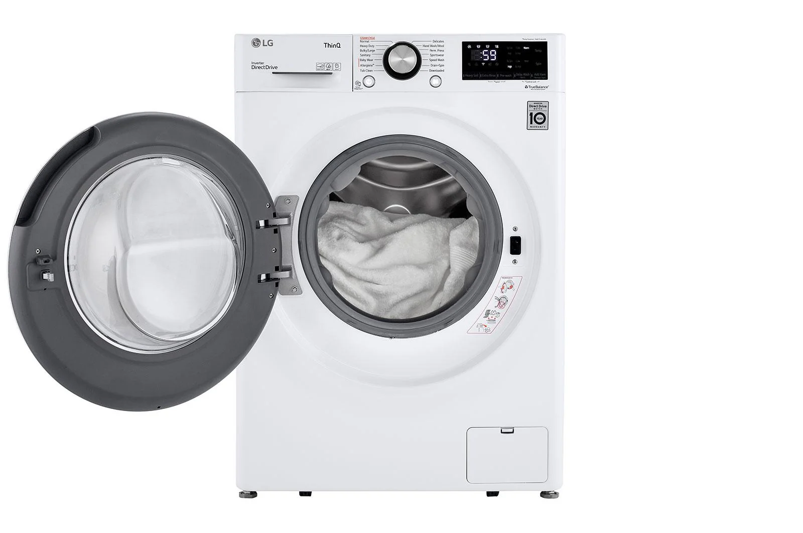 Lg WM1455HWA 2.4 cu. ft. Smart Wi-Fi Enabled Compact Front Load Washer with Built-In Intelligence - Image 8
