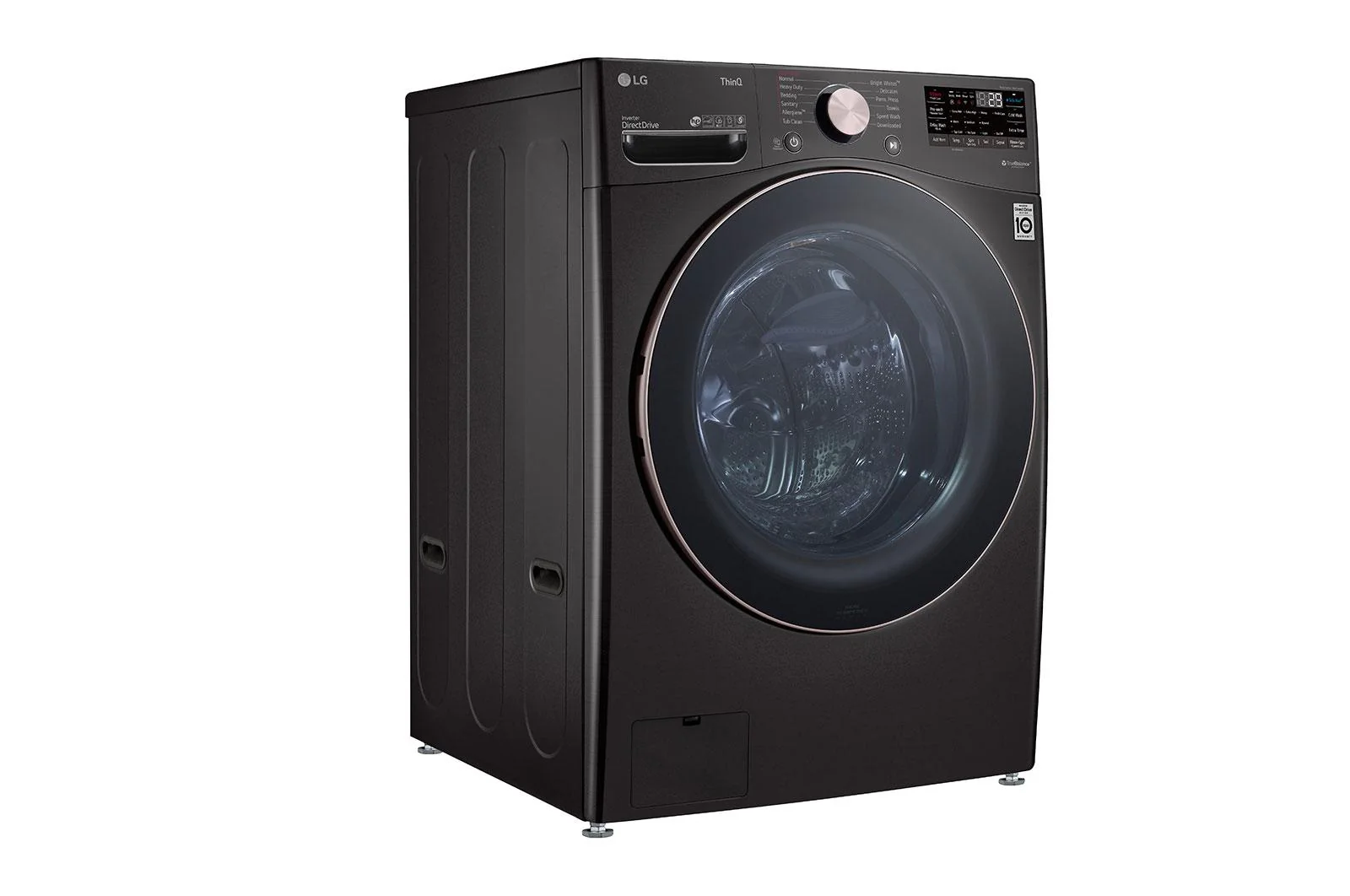 Lg WM4000HBA 4.5 cu. ft. Ultra Large Capacity Front Load Washer - Black Steel - Image 3