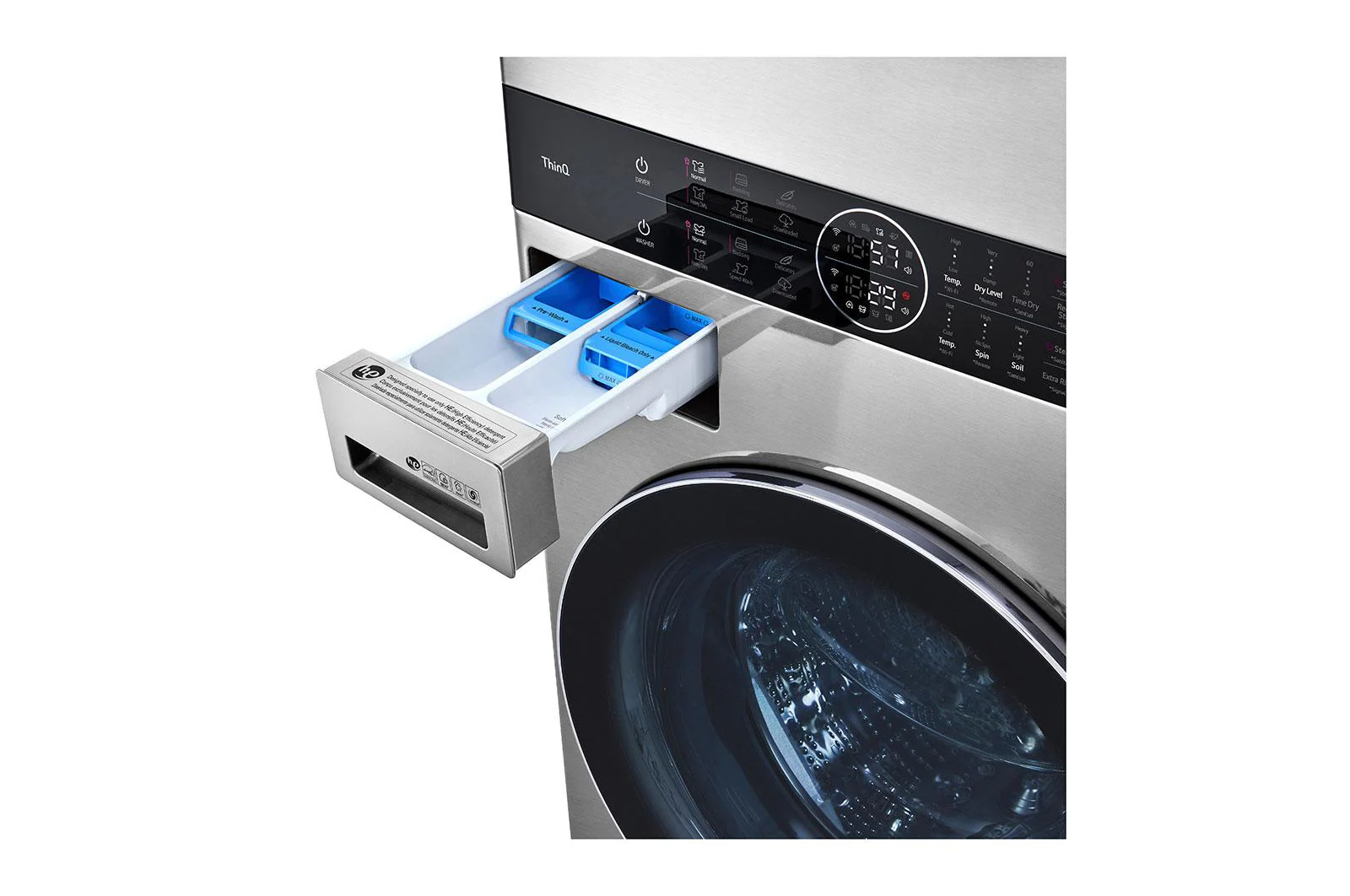 LG STUDIO Single Unit Front Load WashTower™ with Center Control™ 5.0 cu. ft. Washer and 7.4 cu. ft. Gas Dryer - Image 12