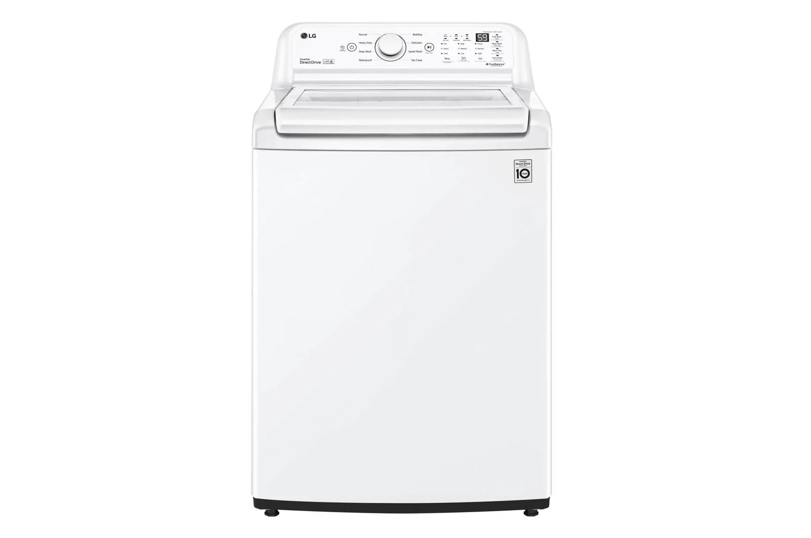 Lg WT7010CW 4.5 cu. ft. Ultra Large Capacity Top Load Washer with Impeller & TurboDrum™ Technology