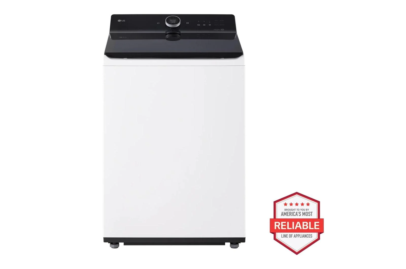 Lg WT8600CW 5.5 cu. ft. Mega Capacity Smart Top Load Washer with Impeller, EasyUnload™, AI Sensing, ezDispense®, Water Faucet & LCD Digital Dial Control