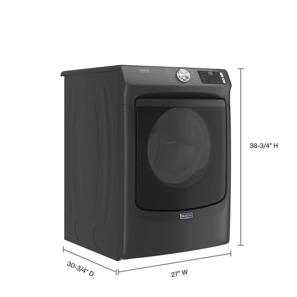 Maytag MED6630MBK Front Load Electric Dryer with Extra Power and Quick Dry Cycle - 7.3 cu. ft. - Image 18