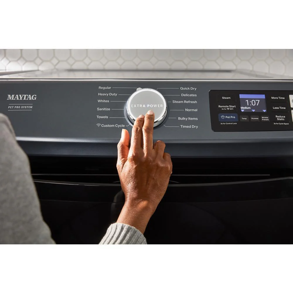 Maytag MED7020RF Smart Pet Pro Front Load Electric Dryer - 7.4 CU. FT. - Image 13