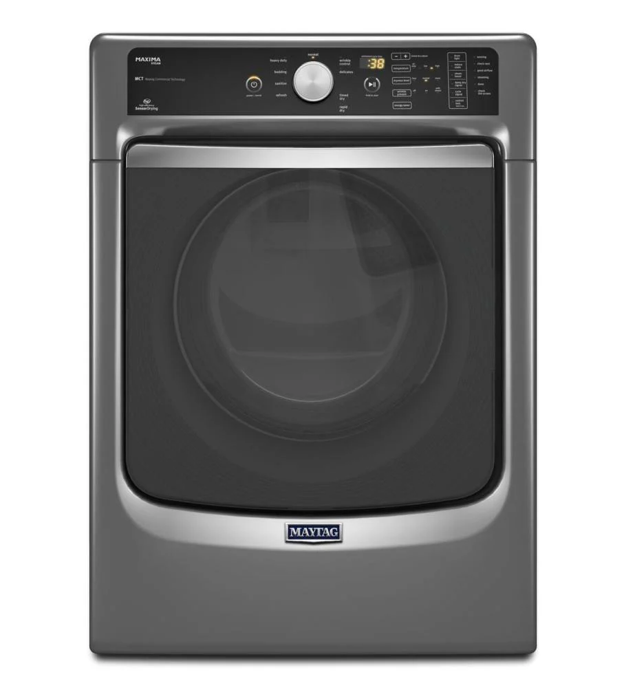 Maytag MED7100DW Maxima® Steam Electric Dryer with Large Capacity and Stainless Steel Dryer Drum - 7.3 cu. ft. - Image 2