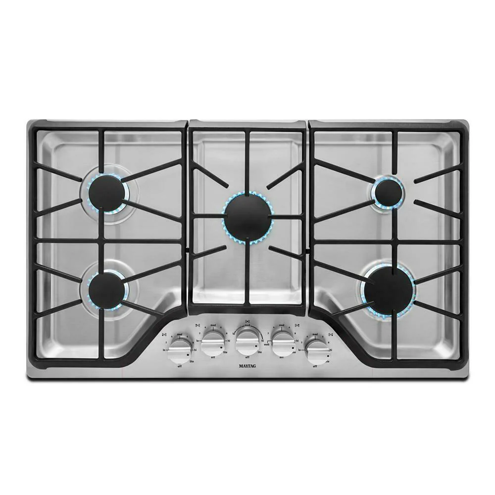 Maytag MGC9536DS 36-inch Wide Gas Cooktop with DuraGuard™ Protective Finish - Image 2