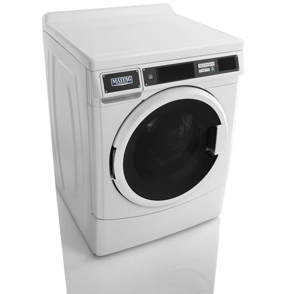 Maytag MHN33PRCWW Commercial Front-Load Washer, Card Reader Ready or Non-Vend - Image 7