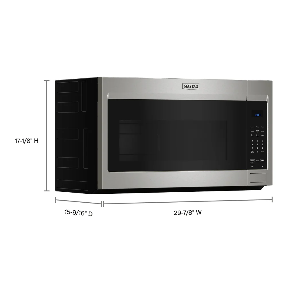 Maytag MMMS4230PZ Over-The-Range Microwave with Non-Stick Interior Coating - 1.7 Cu. Ft. - Image 11