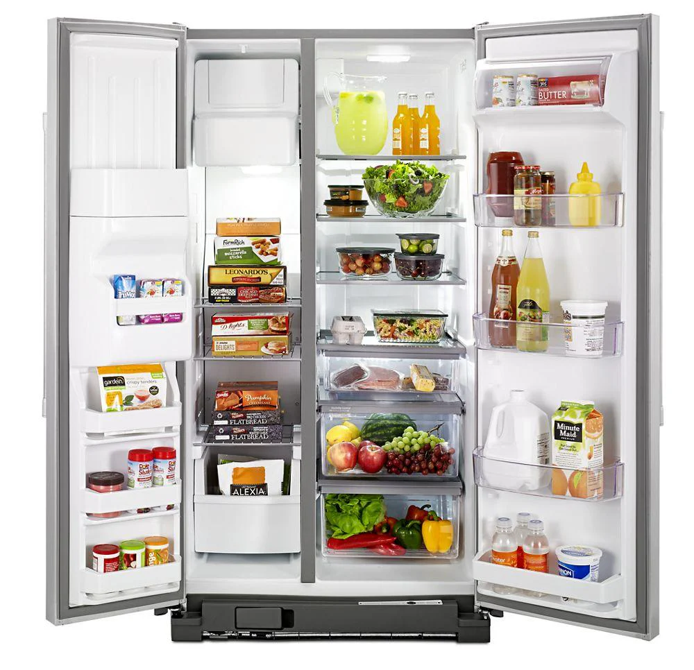 Maytag MSF25D4MDM 36-inch Wide Side-by-Side Refrigerator with External Ice and Water - 25 cu. ft. - Image 3