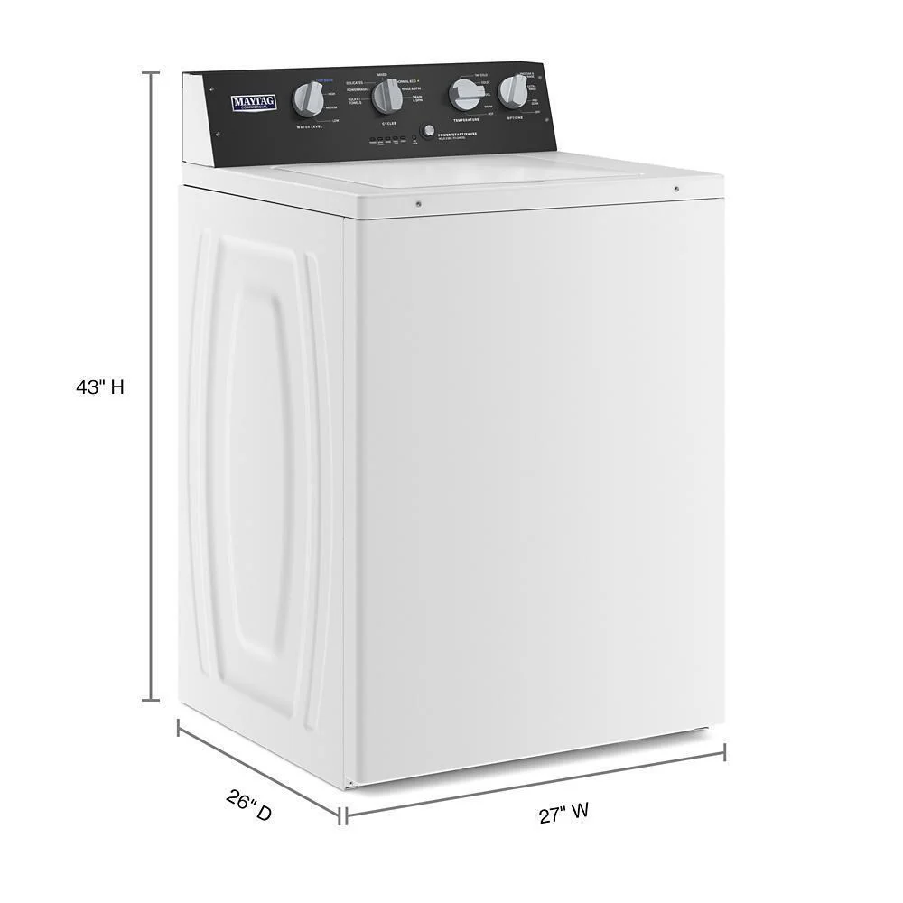 Maytag MVWP585GW Commercial-Grade Residential Agitator Washer - 3.5 cu. ft. - Image 6