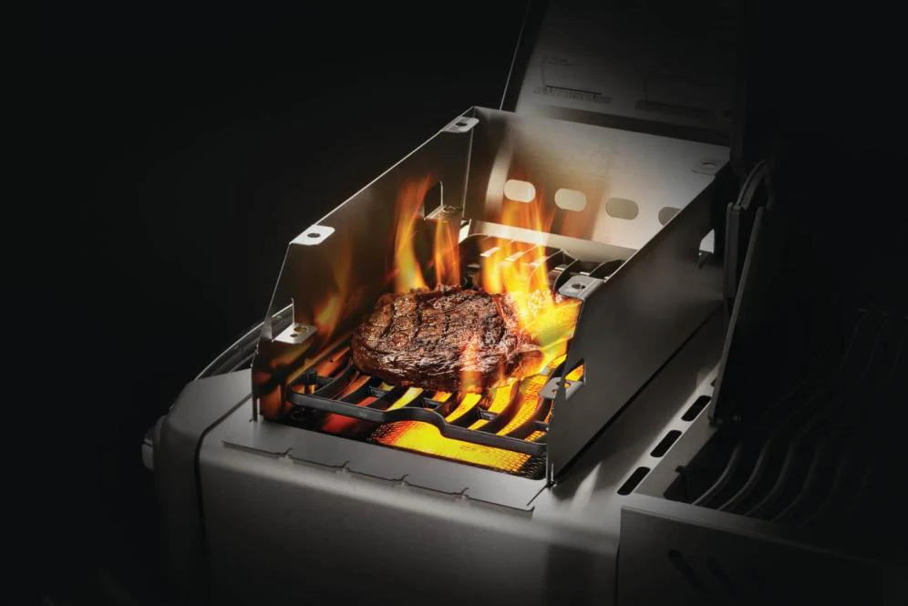 Napoleon Bbq 71301 Side Burner Windshield - Large with Skewer Rack - Image 5
