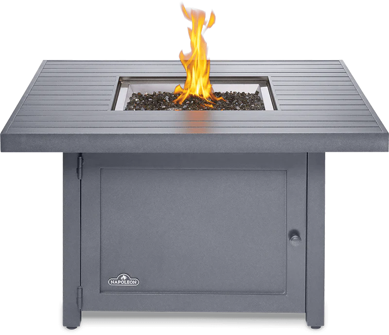 Napoleon Bbq HAMP2GY Hamptons Square Patioflame Table Fire Table , Propane, Grey