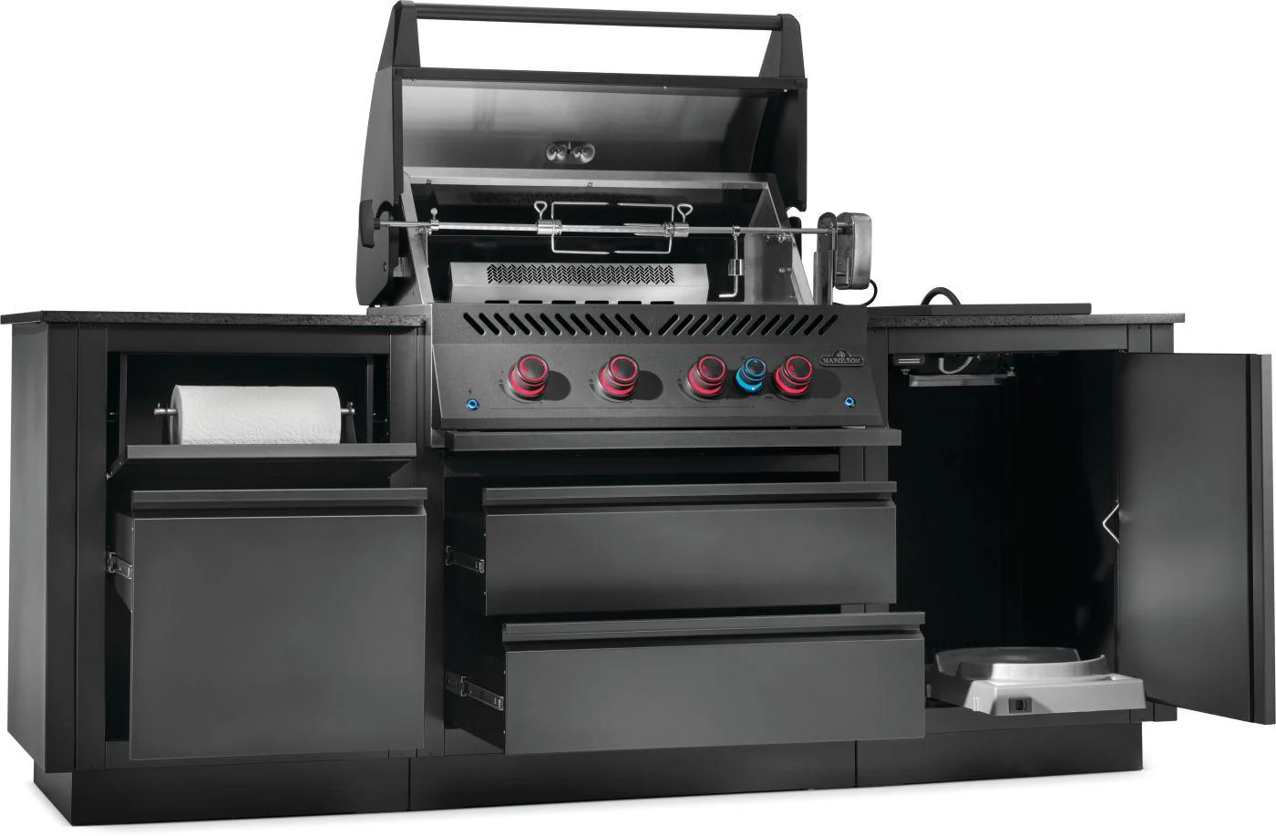 Napoleon Bbq ODK300BIG32RBPMK1 OASIS 300 Outdoor Kitchen, Built-in 700 Series 32 With Soft Close , Propane, Matte/Matt Black - Image 2
