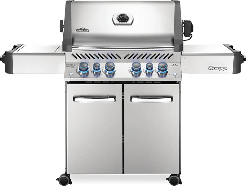 Napoleon Bbq P500RSIBPSS3 Prestige 500 RSIB with Infrared Side and Rear Burners , Propane, Stainless Steel