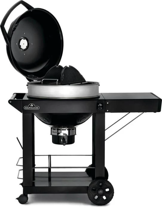 Napoleon Bbq PRO22KCART3 Professional 22 Charcoal Cart 22-inch Kettle Grill with Cart , Charcoal, Black - Image 4