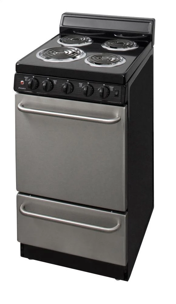 Premier EAK600BP 20 in. Freestanding Electric Range in Stainless Steel - Image 3