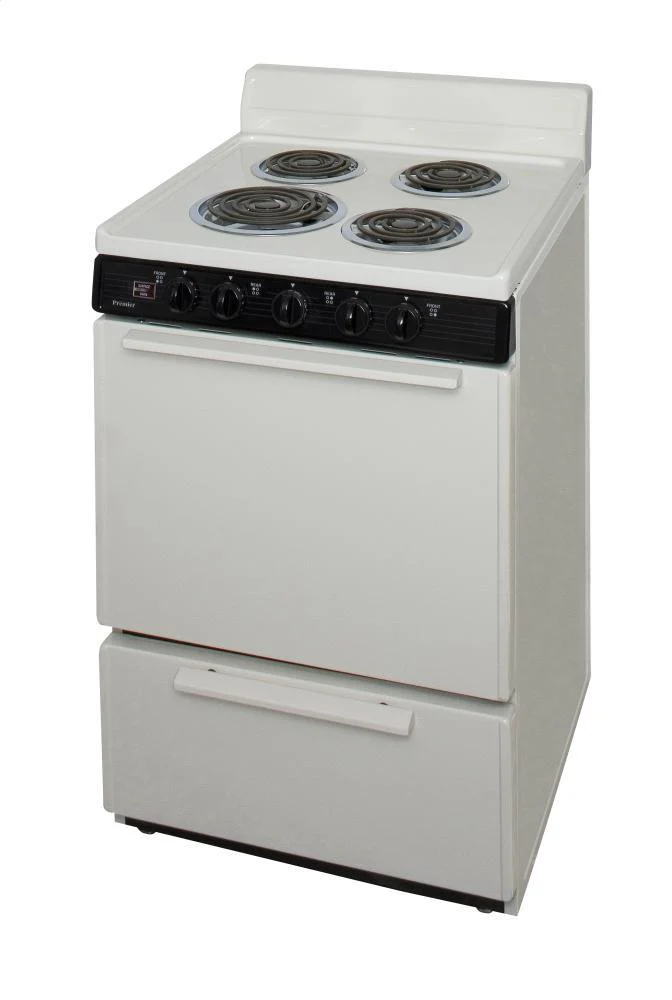 Premier ECK100TP0 24 in. Freestanding Electric Range in Biscuit - Image 3
