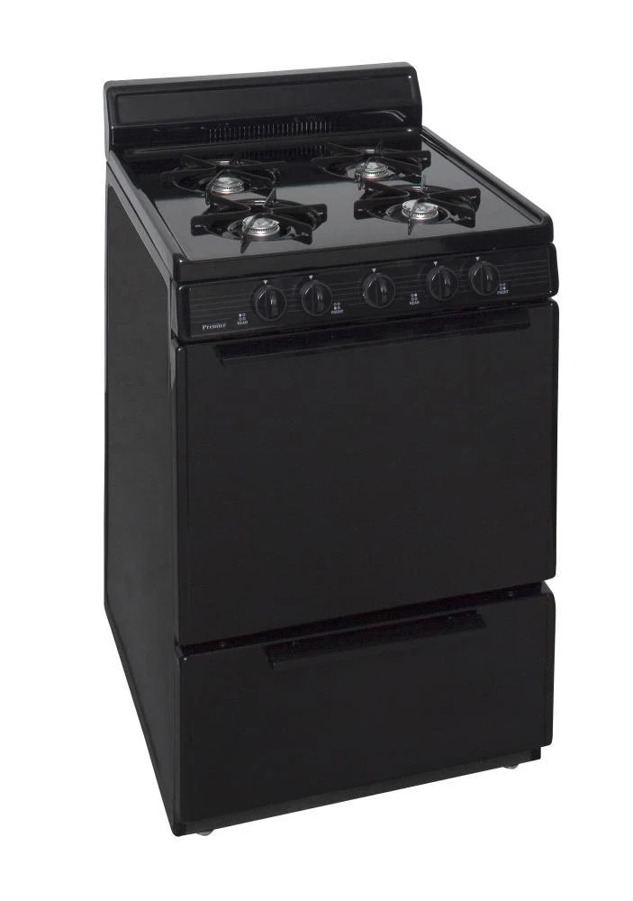 Premier SCK100BP 24 in. Freestanding Gas Range in Black - Image 2