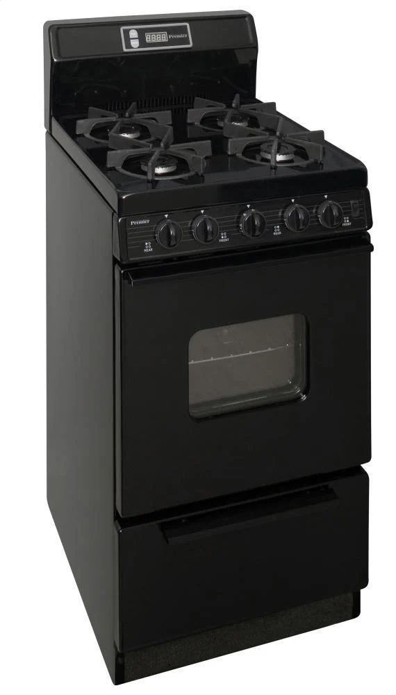 Premier SHK220BP 20 in. Freestanding Gas Range in Black - Image 2