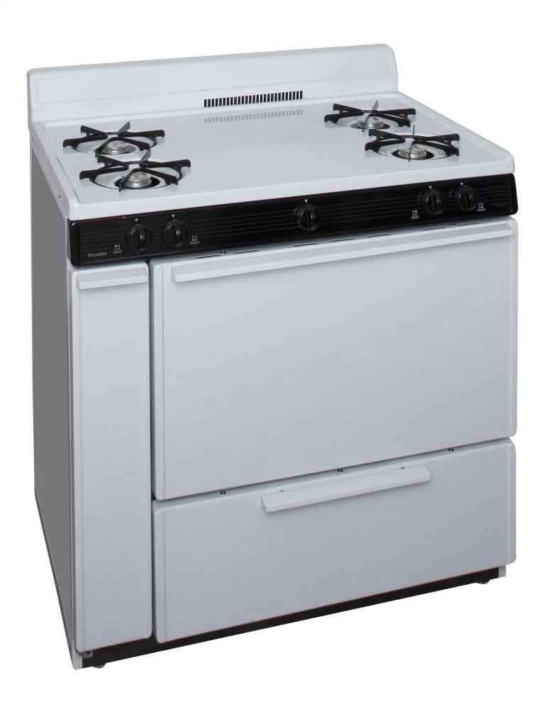 Premier SLK100WP0 36 in. Freestanding Gas Range in White - Image 2