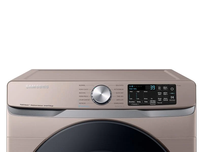 Samsung DVE45B6300C 7.5 cu. ft. Smart Electric Dryer with Steam Sanitize+ in Champagne - Image 2