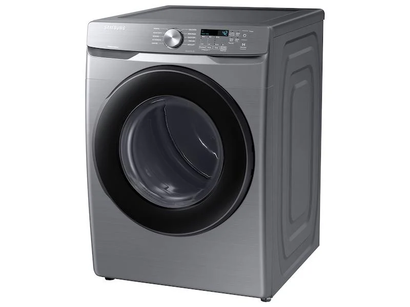 Samsung DVE45T6000P 7.5 cu. ft. Front Load Electric Dryer with Sensor Dry in Platinum - Image 9