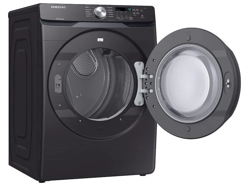 Samsung DVE45T6000V 7.5 cu. ft. Electric Dryer with Sensor Dry in Black Stainless Steel - Image 7