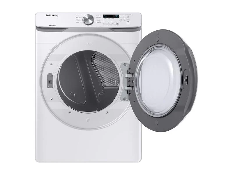 Samsung DVE45T6000W 7.5 cu. ft. Electric Dryer with Sensor Dry in White - Image 9