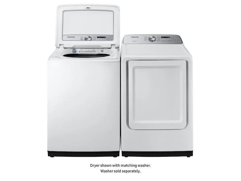 Samsung DVE50R5200W 7.4 cu. ft. Electric Dryer with Sensor Dry in White - Image 9