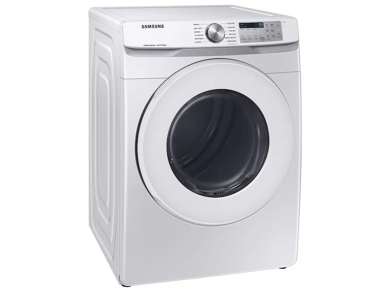 Samsung DVE51CG8000W 7.5 cu. ft. Smart Electric Dryer with Sensor Dry in White - Image 4