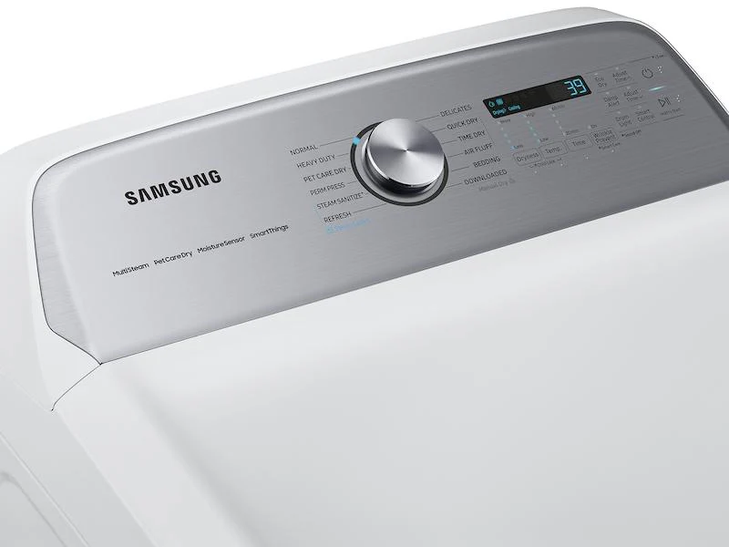 Samsung DVE54CG7150WA3 7.4 cu. ft. Smart Electric Dryer with Pet Care Dry and Steam Sanitize+ in White - Image 6
