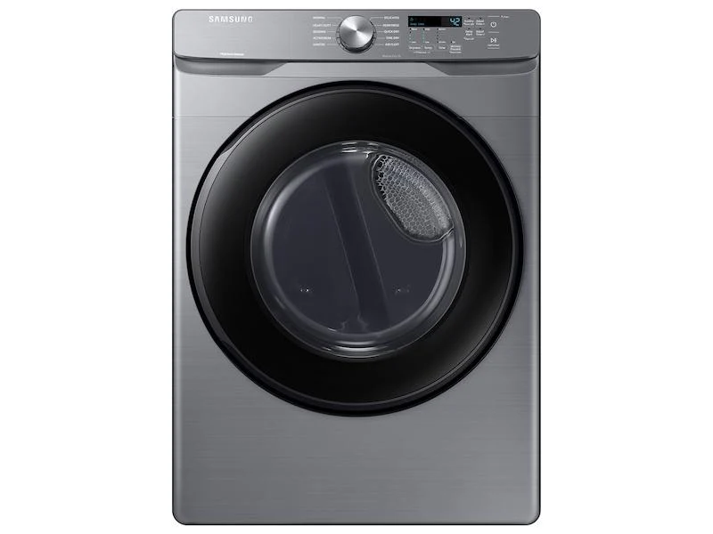 7.5 cu. ft. Front Load Gas Dryer with Sensor Dry in Platinum