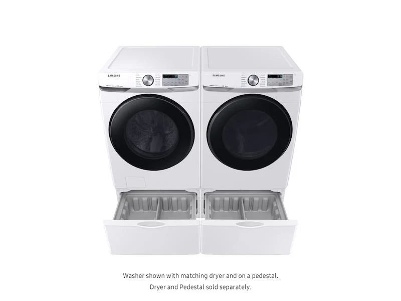 Samsung DVG50R8500W 7.5 cu. ft. Smart Gas Dryer with Steam Sanitize+ in White - Image 8