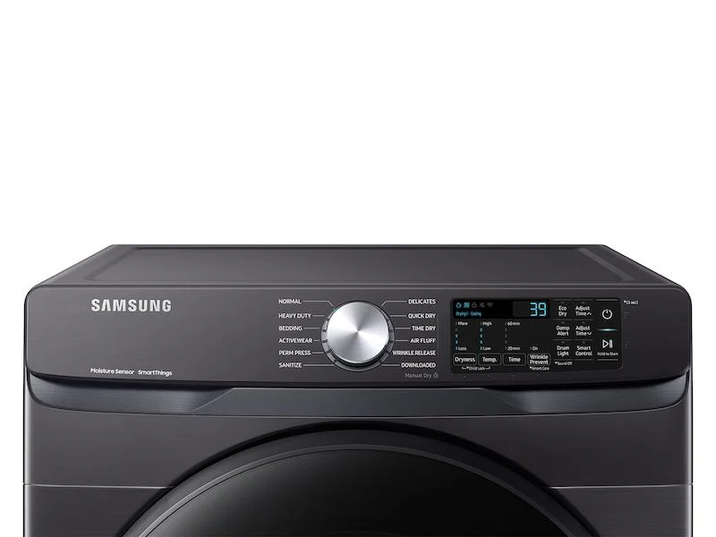 Samsung DVG51CG8000V 7.5 cu. ft. Smart Gas Dryer with Sensor Dry in Brushed Black - Image 3